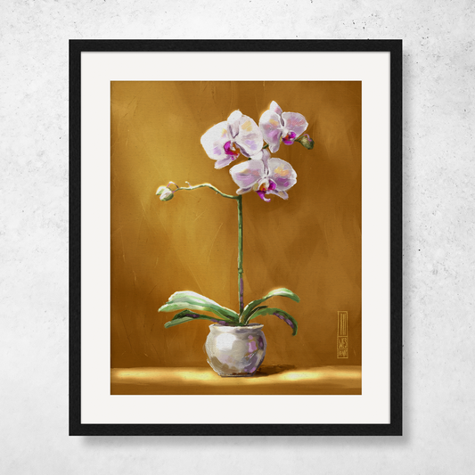 Orchid On Gold