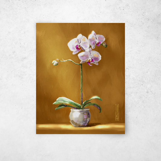 Orchid On Gold