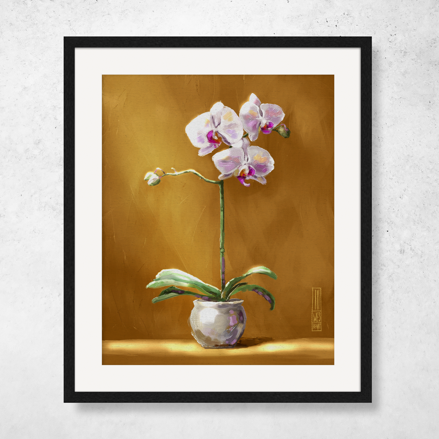 Orchid On Gold