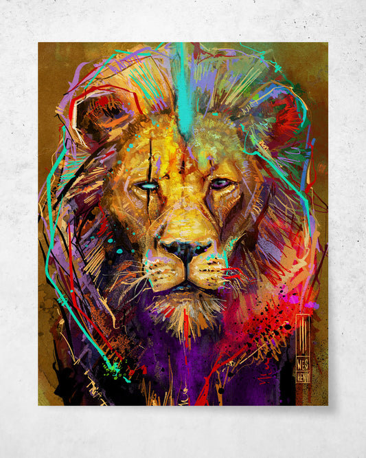 Colorful Lion