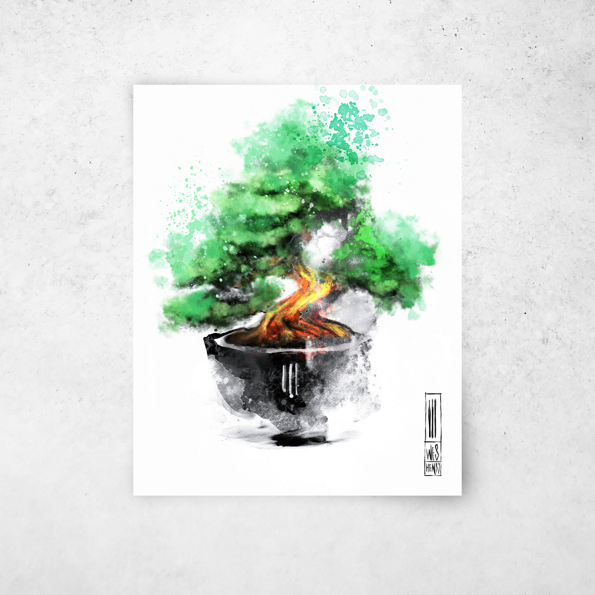 Bonsai 22: Minimalist Japanese Art Print for Home and Office Decor Bonsai 22: Minimalist Japanese Art Print for Home and Office Decor